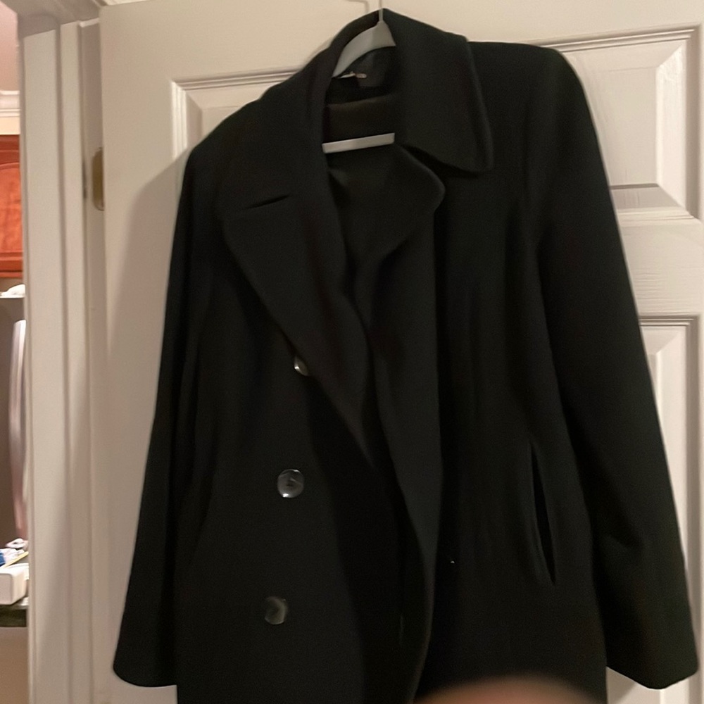 Slightly worn Macy’s pea coat